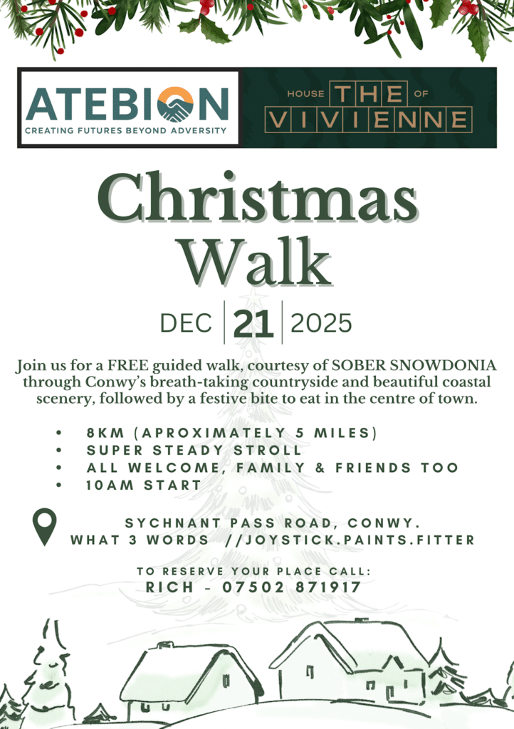 Atebion alcohol-free Winter Walk, Christmas 2025.